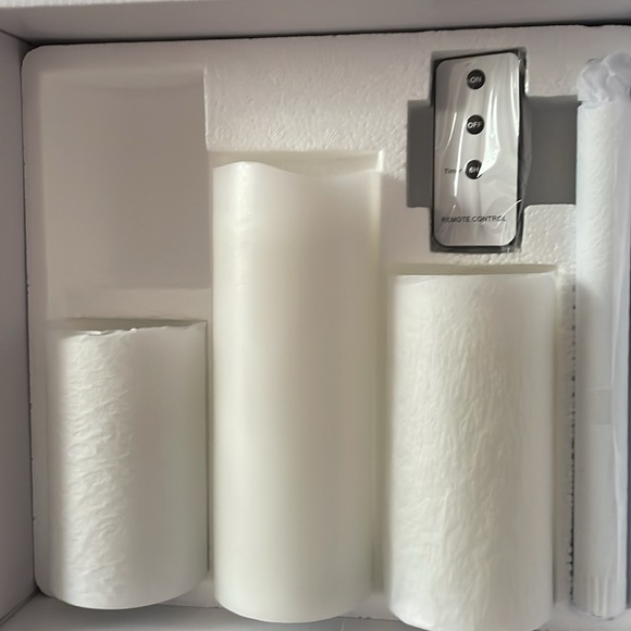 Home reflections set of candles 6 in all white - Picture 3 of 3